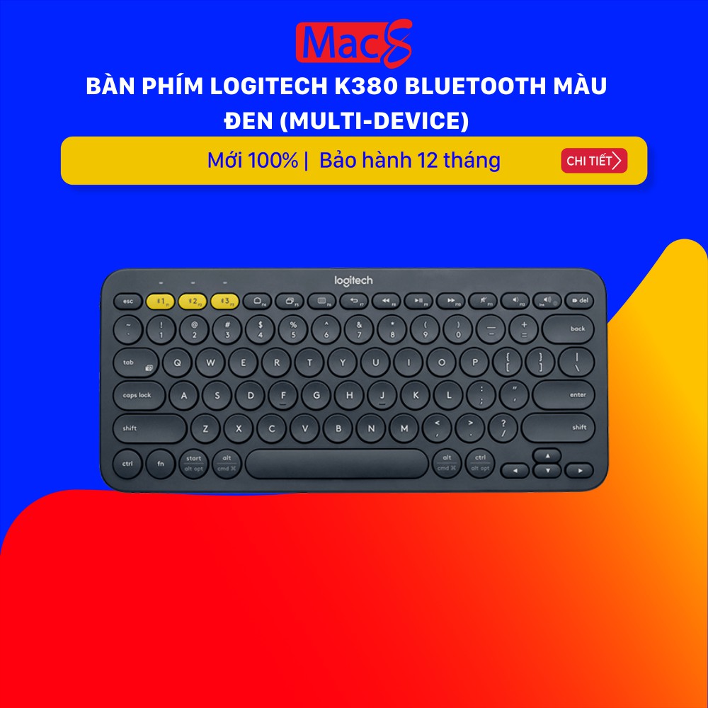 Bàn phím Logitech K380 Bluetooth Màu đen (MULTIDEVICE)