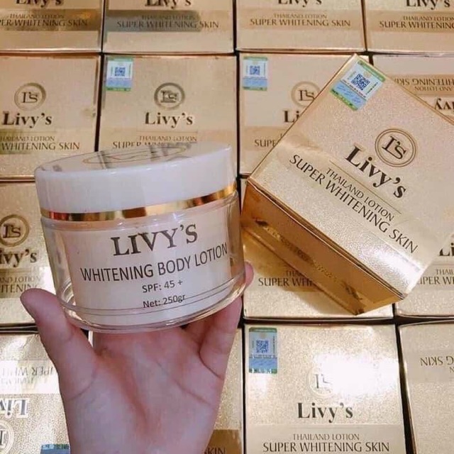 KEM DỮƠNG TRẮNG BODY LIVY’S VÀNG