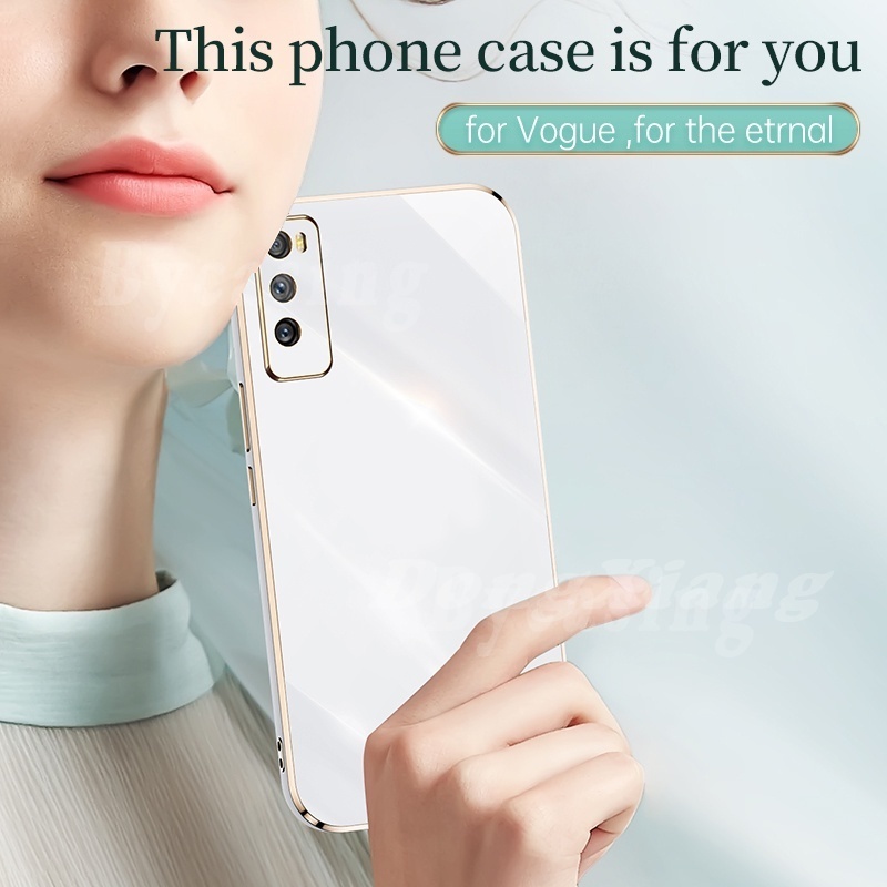 Ốp Điện Thoại Cao Su Mềm Bo Viền Vuông Mạ 6D Chống Sốc Sang Trọng Cho Iphone Xs Max 6 Plus 6S iPhone7 8Plus