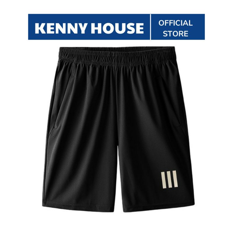 quần đùi nam KENNY HOUSE💖FREESHIP💖quần short nam in logo 3 sọc