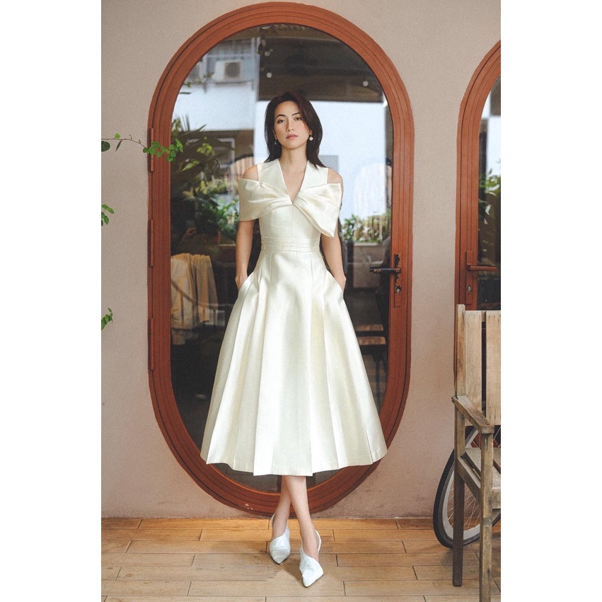 Đầm xòe dự tiệc thiết kế trễ vai cao cấp sang trọng - CAT BOUTIQUE - DX123