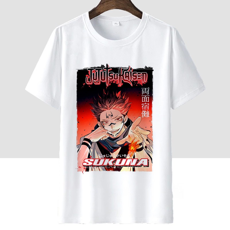 Áo thun Jujutsu Kaisen Sukuna Anime ngắn tay độc đẹp cá tinh