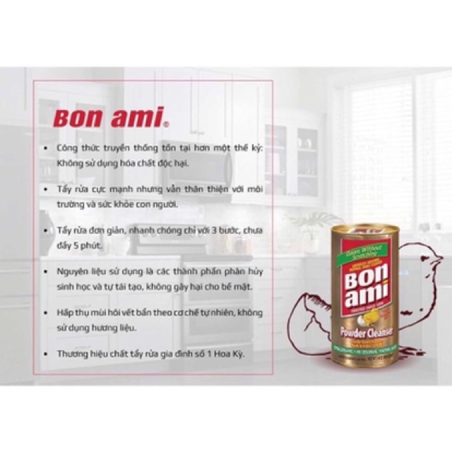 Bột tẩy đa năng Bon Ami - Mỹ