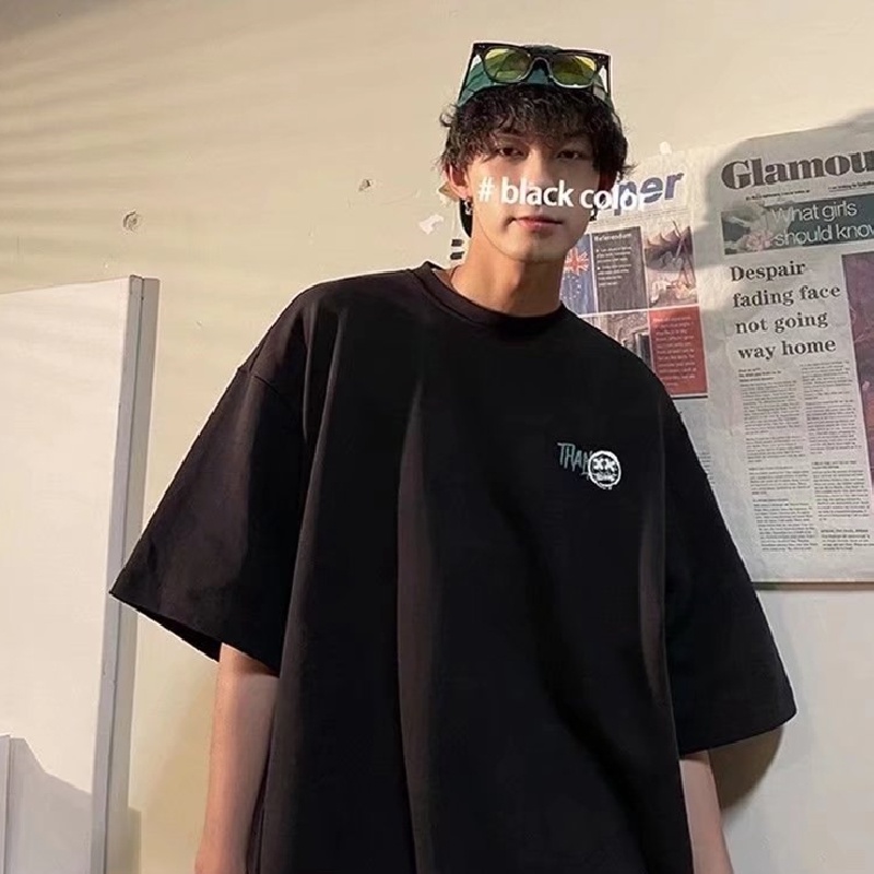 Áo Thun Tay Ngắn Dáng Rộng In Chữ Phong Cách Hip Hop Thời Trang Mùa Hè Cho Nam Và Nữ size M-8XL