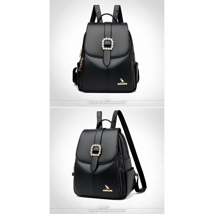 Ba Lô Da Đính Kim Cương Giả Sức Chứa Lớn Cho Nữ