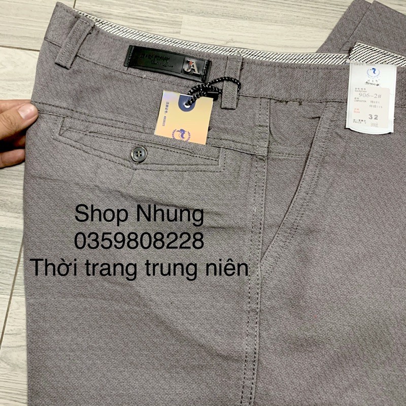 Quần thô Kaki Nam Trung Niên hàng chuẩn đẹp ẢNH THẬT