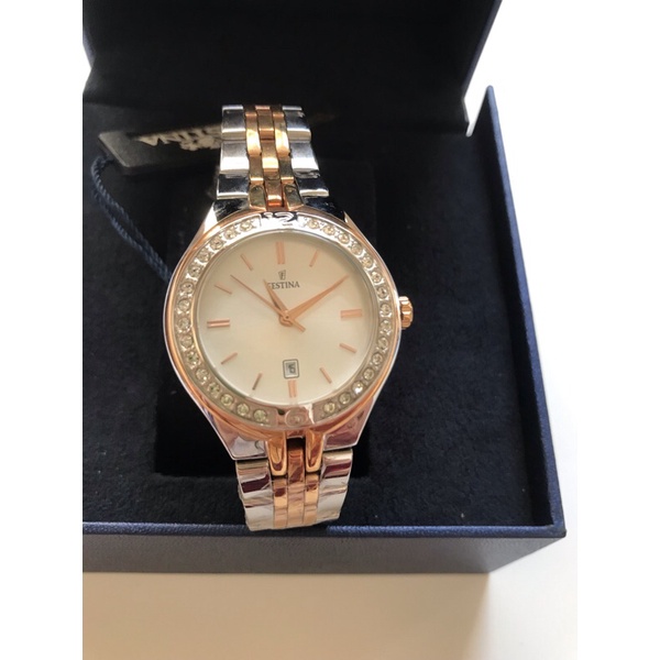 Đồng hồ nữ festina day kim loai chính hãng