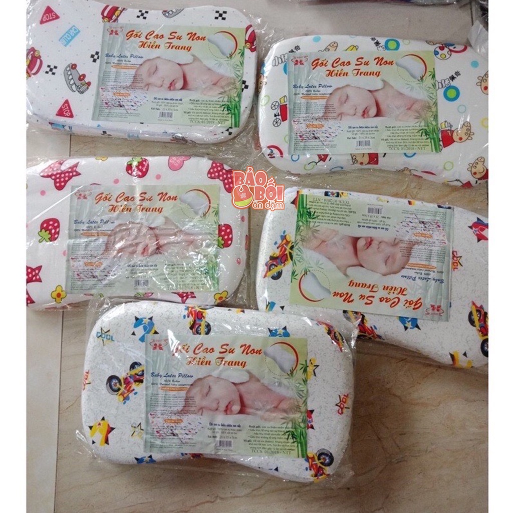 Gối cao su non chống méo đầu cho bé( kèm hình thật)