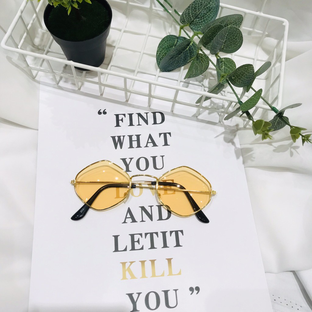 [Cực Đẹp] Mắt Kính Thời Trang Hot Trend Mặt Thoi 203 Nhiều Màu Cực Hot - Hazo