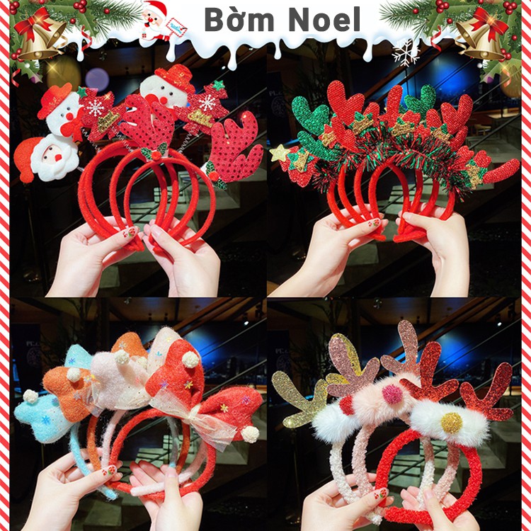 Bờm tóc Noel giáng sinh đẹp cho bé gái