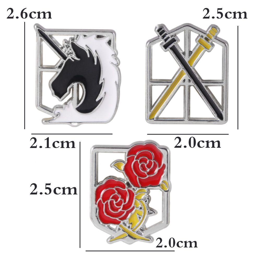 QQMALL Trâm Cài Áo Hình Cánh Hoa Và Nữ Thần Tự Do Hoạt Hình Dễ Thương Dùng Làm Quà Tặng Cho Bạn Bè