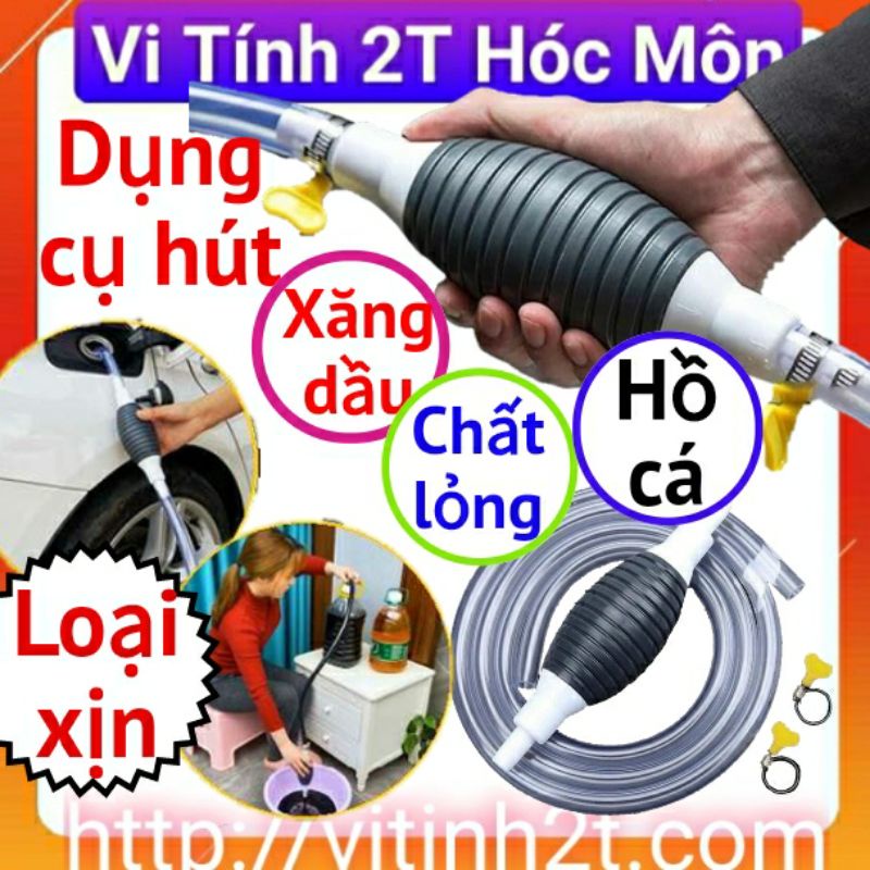 ống hút rượu hút xăng bơm chất lỏng, hút nước bể cá cầm tay bóp để sử dụng tiện ích GD27