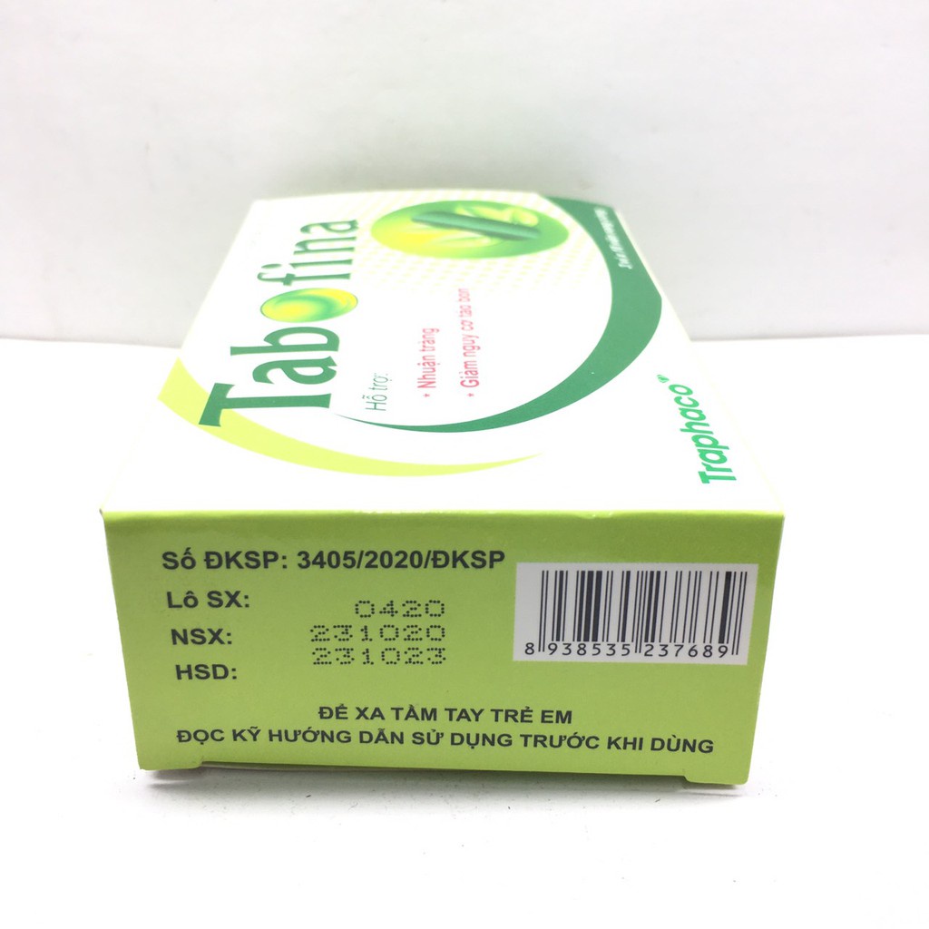 Hộp 30 viên Tabofina Traphaco hỗ trợ nhuận tràng, bỏ nguy cơ táo bón - Chika
