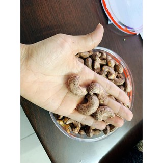 500gr Hạt điều rang muối nguyên hạt còn vỏ lụa Bình Phước
