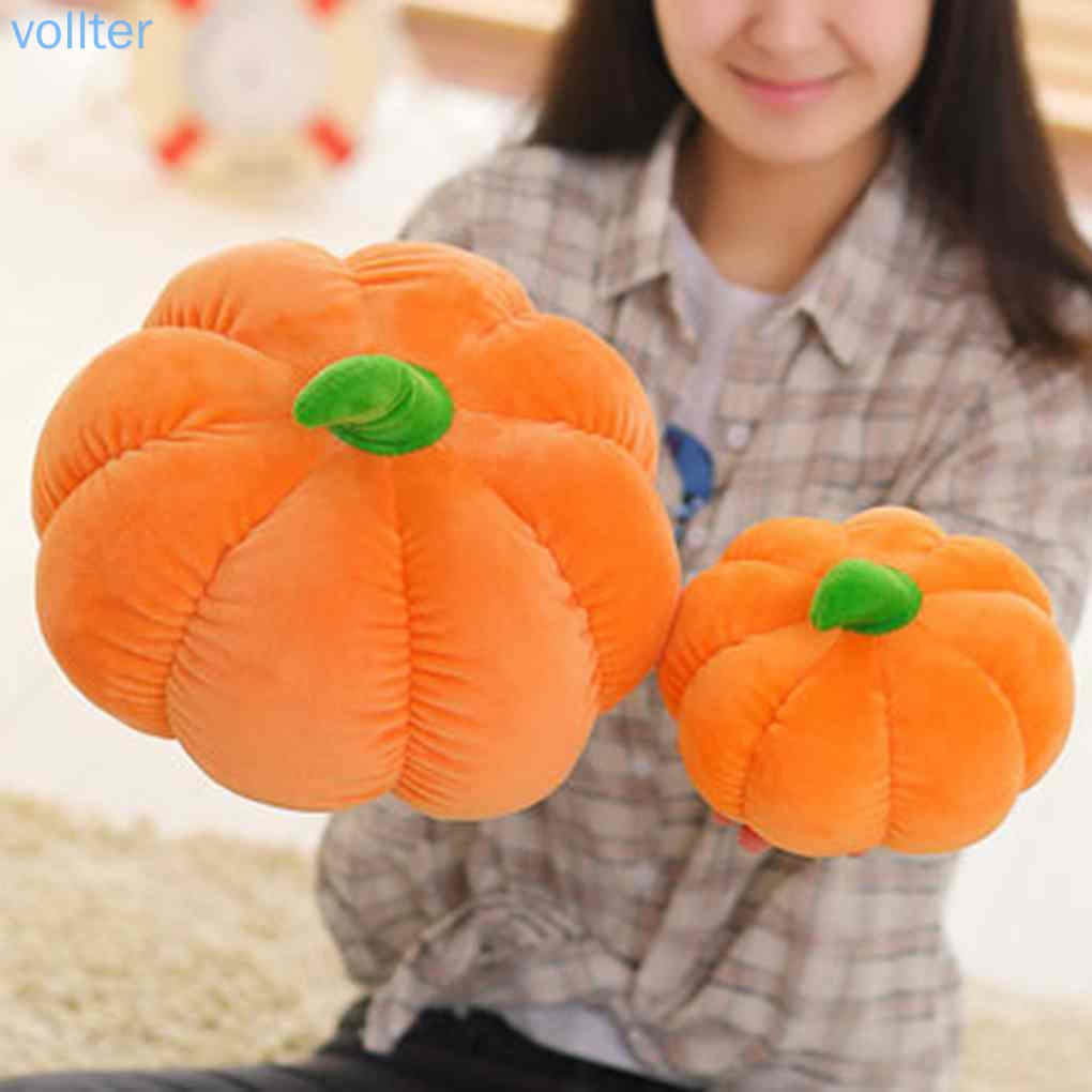Quả Bí Ngô Nhồi Bông Kích Thước 18 / 30 / 40cm Trang Trí Halloween
