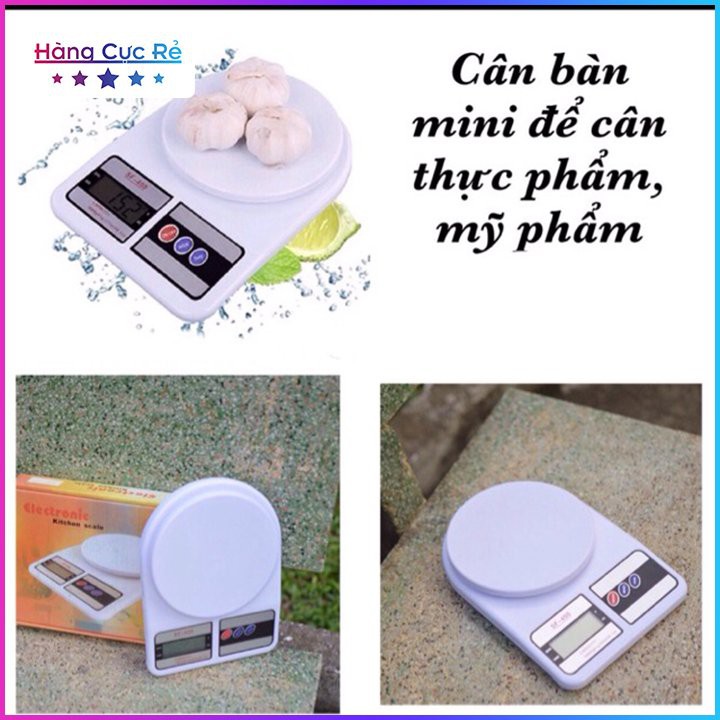 Cân tiểu ly chính xác, Cân đo điện tử 7kg dùng trong nhà bếp + Quà tặng kèm 2 pin - Shop Hàng Cực Rẻ