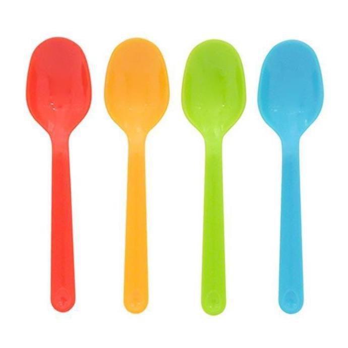 SET 4 MUỖNG NHỰA NHIỀU MÀU SẮC CHO BÉ INOMATA ⚡𝗙𝗥𝗘𝗘 𝗦𝗛𝗜𝗣 ⚡có các màu sắc bắt mắt khiến bé thích thú hơn khi ăn