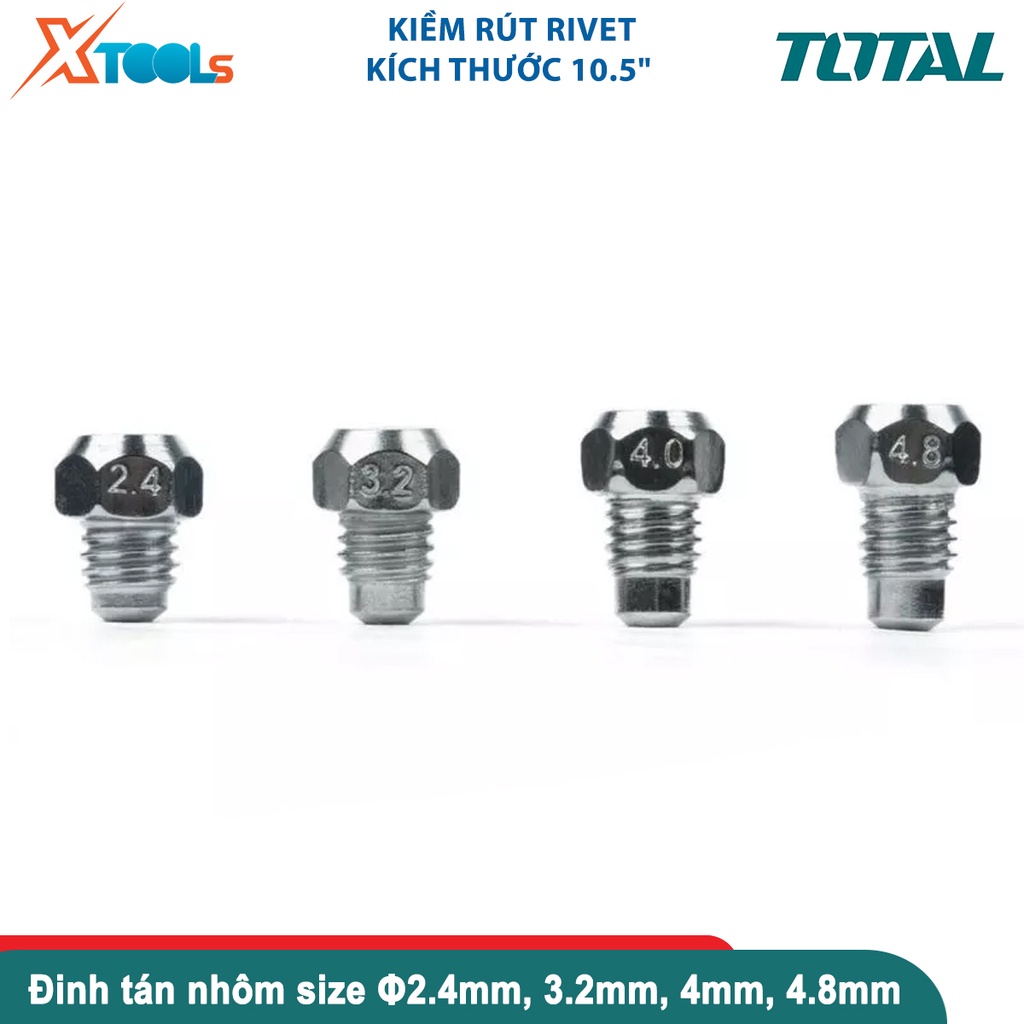 Kìm rút rivet 10,5 inch TOTAL THT32108S, chịu nhiệt, chịu lực mạ lớp chống rỉ sét, chống rỉ khóa [CHÍNH HÃNG][XTOOLS]