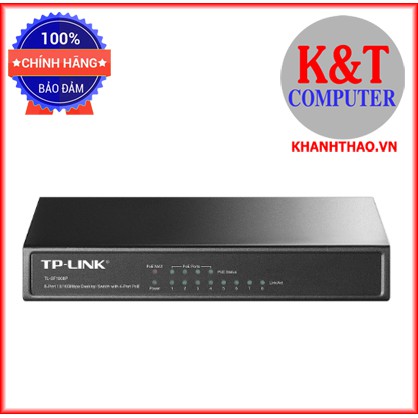 Bộ chia mạng TP-Link TL-SF1008P - Switch Để Bàn PoE 8 Cổng 10/100Mbps - Hàng Chính Hãng