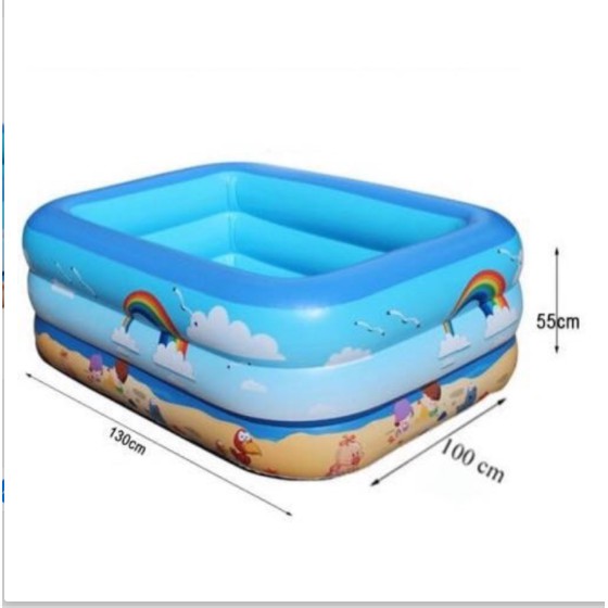 BỂ BƠI HÌNH CHỮ NHẬT KT 1m3-1m5 và 1m8  3 TÀNG CO ĐÁY CHỐNG TRƠN