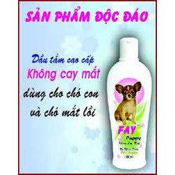 Sữa tắm không cay mắt dành cho chó con và chó mắt lồi- FAY PUPPY