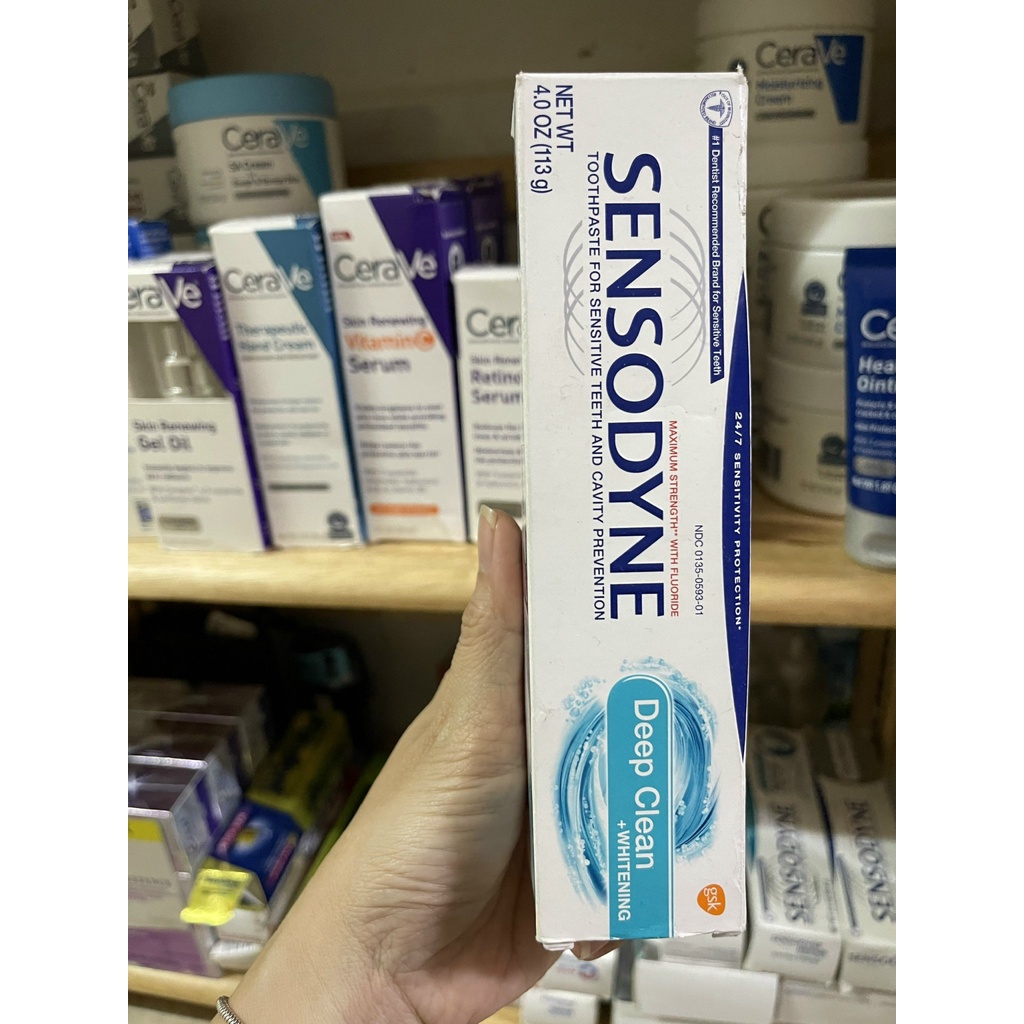 SALE: KEM ĐÁNH RĂNG SENSODYNE CỦA MỸ LẺ 1 TUÝP.