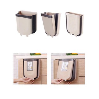 Thùng rác nhà bếp treo cửa gấp gọn