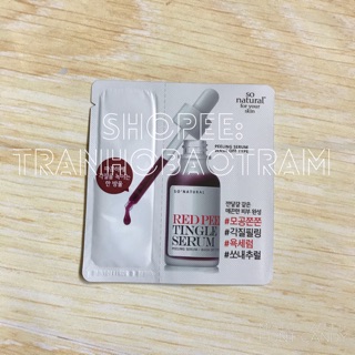Gói Sample So' Natural Red Peel Tingle Serum