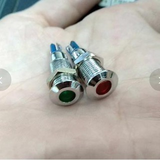 LED QUÝ HIẾU Đèn báo phi 8mm chống nước điện 220v và 24v giá tốt nhất