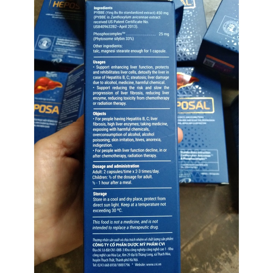 Heposal TPCN bảo vệ gan, tăng cường chức năng gan