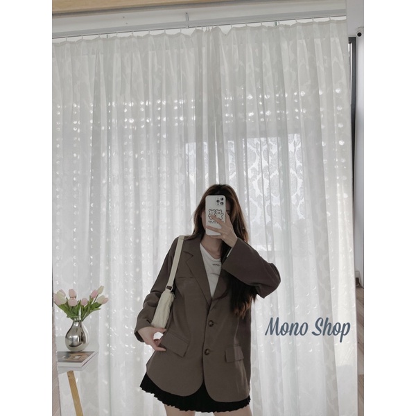 Áo khoác vest túi nắp ba màu, áo vest hai nút dáng đứng ( Ảnh thật/ sẵn)