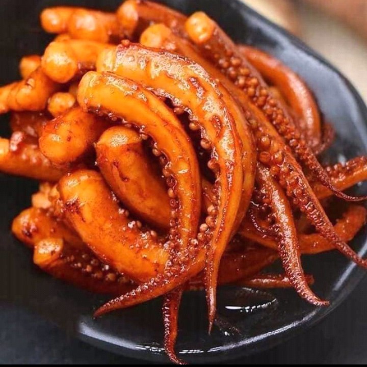 Râu mực xào cay Tứ Xuyên mực sốt cay ăn vặt 12g | BigBuy360 - bigbuy360.vn