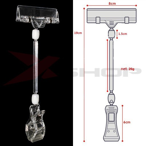 Kẹp wobbler, kẹp nhựa quảng cáo, kẹp siêu thị, kẹp  sale giảm giá  V08