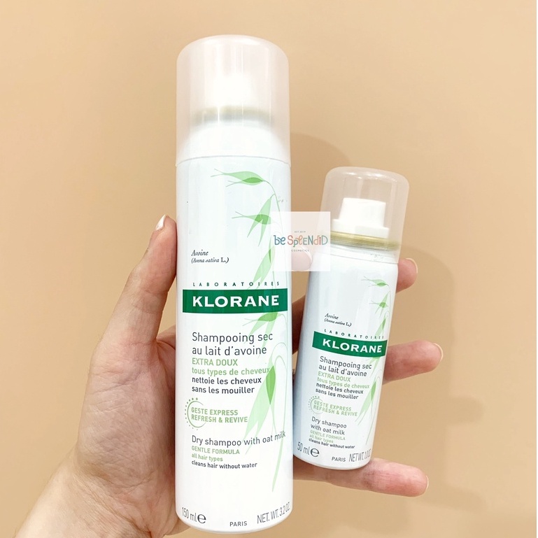 KLORANE Dầu Gội Khô Dry Shampoo With Oat Milk