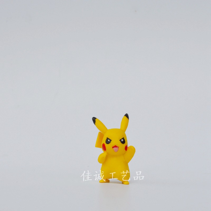 Pokémon 6PCS leaves Pikachu elf ornaments Pokemon Pikachu anime surrounding dolls