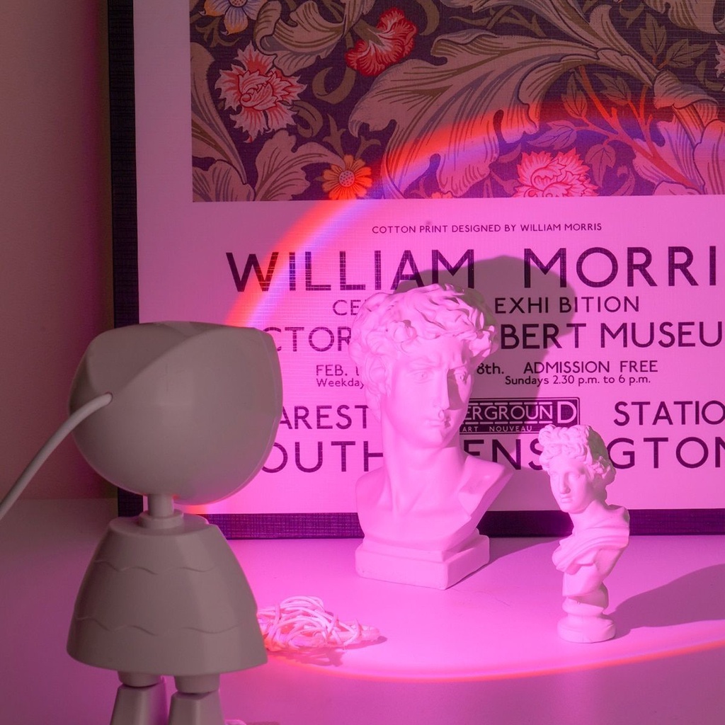 Robot Đèn Chiếu Cầu Vồng Trang Trí Phông Nền Chụp Ảnh Đẹp Mắt