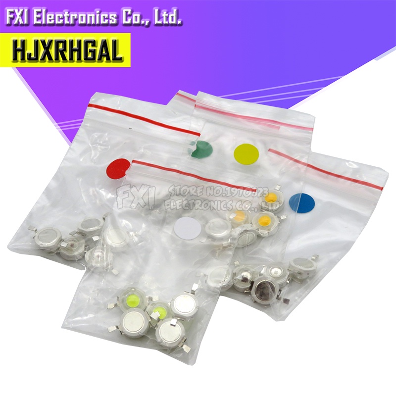 Set 25 Đèn LED Diode 1W 5 Màu Đa Năng