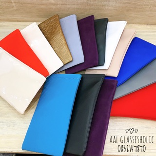 Combo bao da đựng kính + khăn lau kính (hình chụp thật)