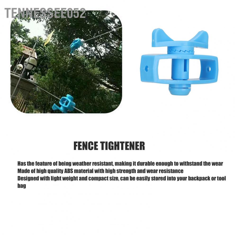 Tennessee052 Hàng rào điện 50 cái Chất cách ABS Máy siết hàng trong Bộ căng dây cho an toàn nông trại Màu xanh
