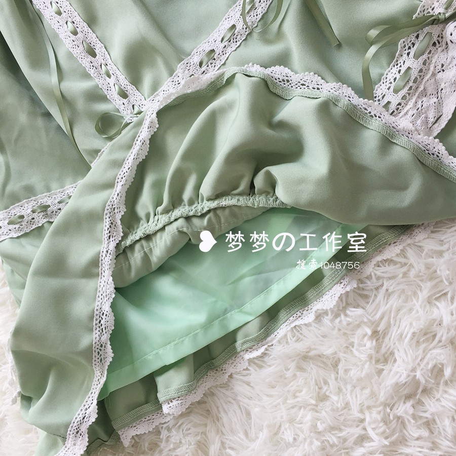 YAS0268-Set váy lolita babydoll phối ren