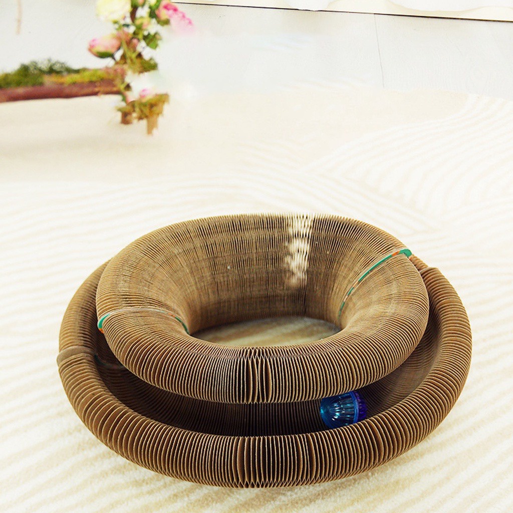 (TẶNG CỎ MÈO) Bàn Cào Ma Thuật, Đồ Chơi Mèo Biến Đổi Hình Dạng Kích Thích IQ Của Pet iu