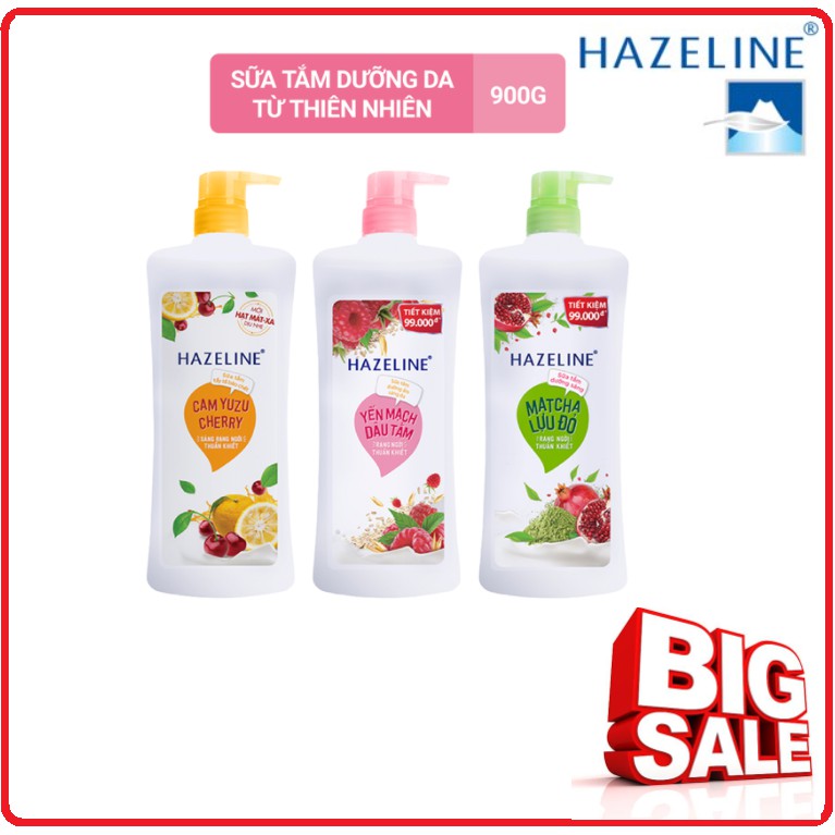 Sữa Tắm Dưỡng Da HAZELINE Chai 900g