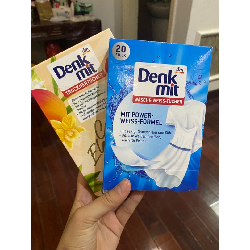 Tẩy Trắng Quần Áo Denkmit, Bột Tẩy Trắng Quần Áo An Toàn, Giấy Tẩy Không Mùi Tomlige Tách Lẻ