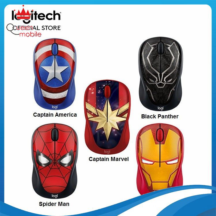 Chuột không dây Logitech M238 Marvel Collection