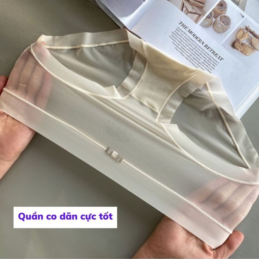 Quần lót nữ thun lạnh - Quần sịp nữ xuyên thấu sexy gợi cảm Cavera L896