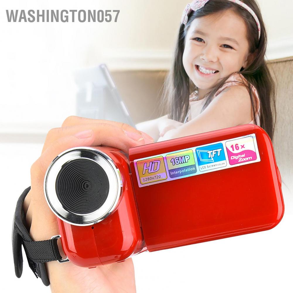 Có thể bán buôn Máy quay phim 16X HD Digital Video Camera cho trẻ em cầm tay với màn hình LCD TFT Hàng giao ngayWashington057
