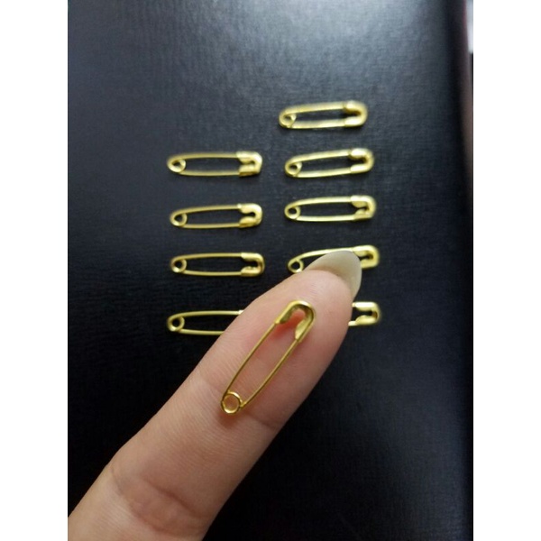 Set 10 cây kim tây mạ vàng 0,5 x 2cm