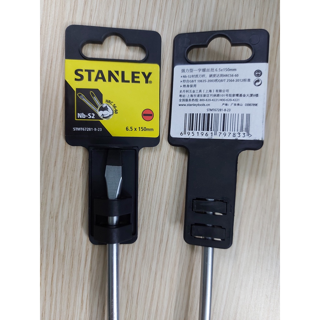 Tô vít, tua vít STANLEY STMT67281-8-23, Tô vít chữ nhất 6.5x150mm (Hàng Chính Hãng)