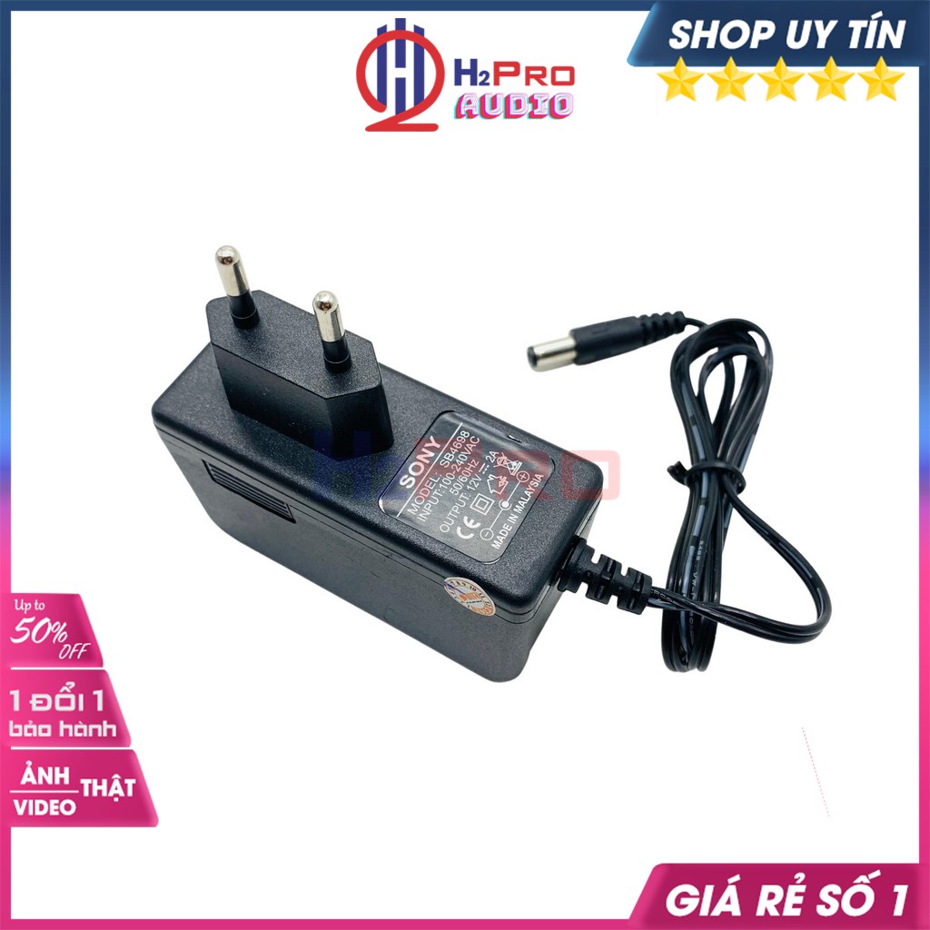 Củ Nguồn 12V 2A, Củ Sạc 12V 2A Chân To 5.5Mm Sony Cao Cấp Cho Camera, Modem Wifi, Tv Box-H2Pro Audio