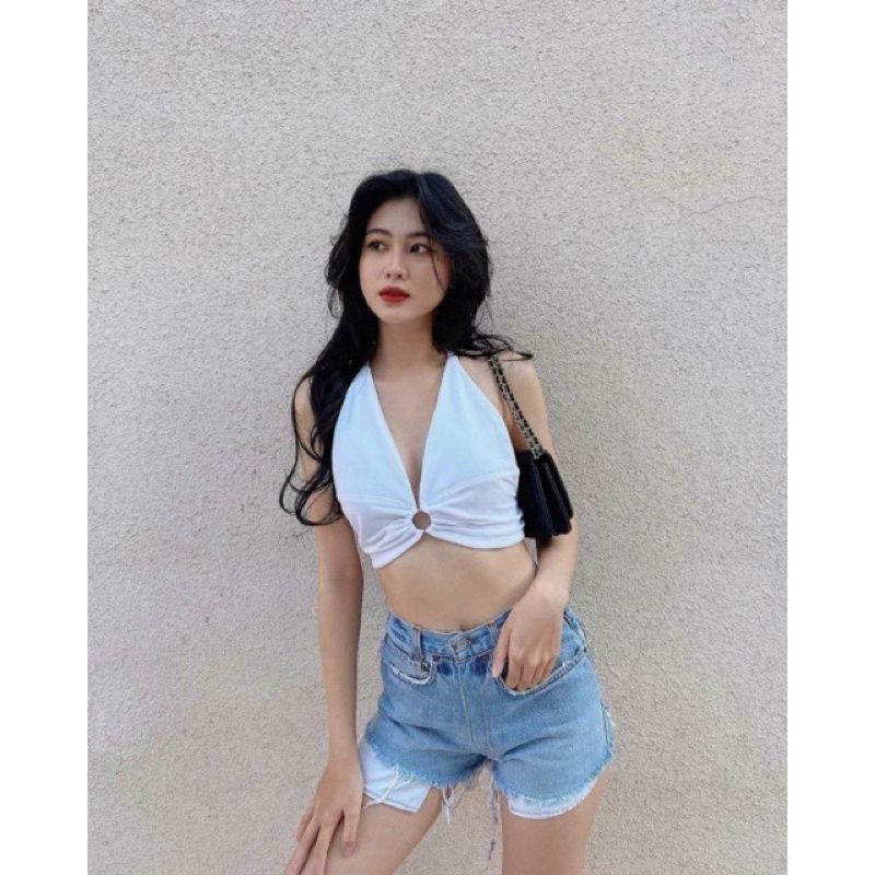 ÁO HAI DÂY CỘT PHỐI KHOEN HAI LỚP ĐI BIỂN Z2